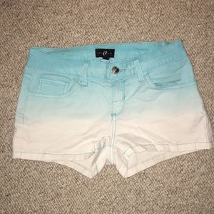 Blue and White shorts